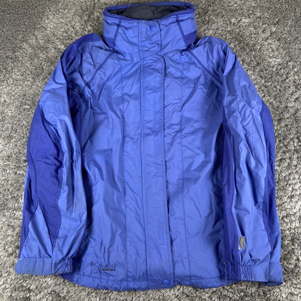 Columbia Vertex Interchange Jacket Womens L Blue Waterproof Ski Snow Outdoors